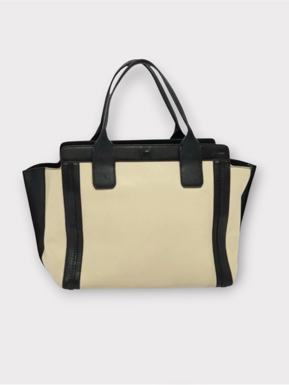 CHLOE’ Allison Black and Ivory Bag